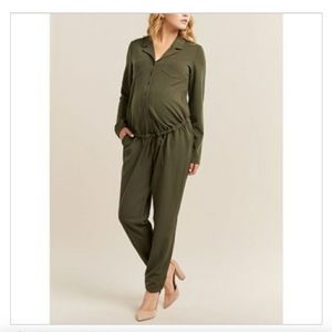 Thyme Maternity (Stork and babe) Nursing jumpsuit